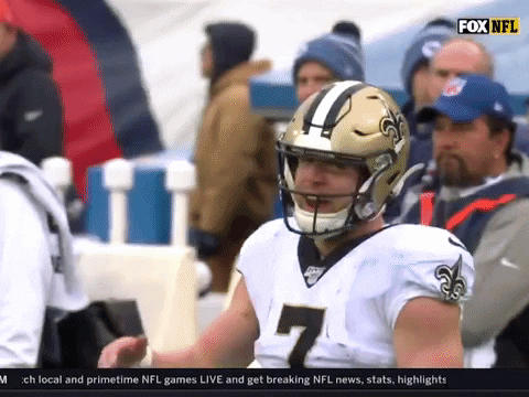 Taysom Hill First Down GIF by New Orleans Saints