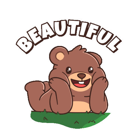 You Are Lovely Teddy Bear Sticker by BEARISH