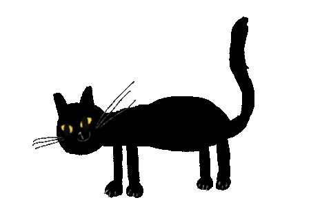 Black Cat Sticker