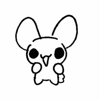 WhimsyBunnyDoodles dance meme animation bunny GIF