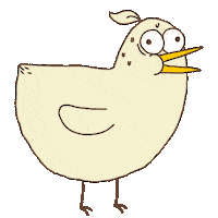 Nervous Bird Sticker by BadTimeStories
