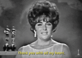 elizabeth taylor thank you GIF by The Academy Awards