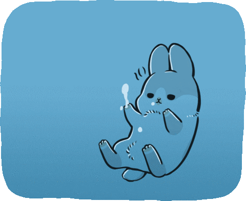 sad rabbit GIF by YUKIJI