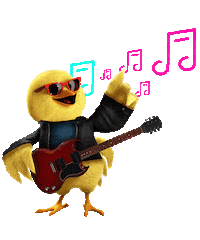 Agrosuper rock musica pollo guitarra Sticker