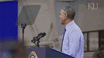 obama president GIF by University of Kansas