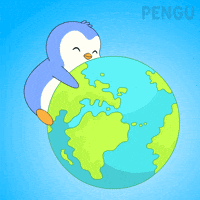 Planet Earth Penguin GIF by Pudgy Penguins