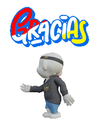 Gracias Ty Sticker by Zhot