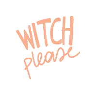marlavonduta illustration lettering please witch Sticker