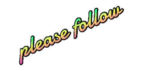 Please Follow Sticker by cam/b - the photo brothers