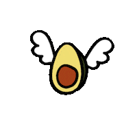 Avocado Avocat Sticker by Devor.me