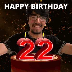 22Nd Birthday GIF
