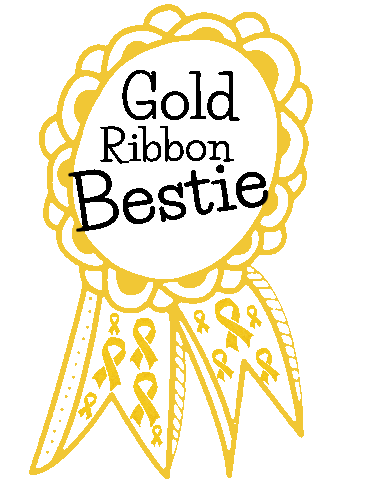 Gold Cancer Sticker by Little Hero Foundation