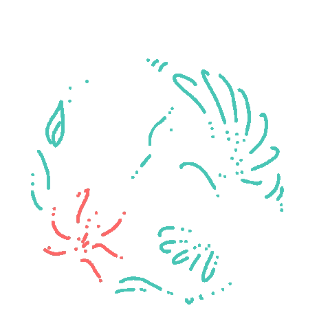 Flower Bird Sticker