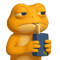 Bored Frog Sticker by Turbo Toad
