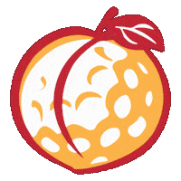 Georgia Peach Golfball Sticker by Trap Golf