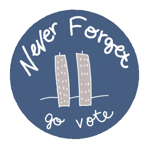 911 Never Forget New York Sticker by #GoVote