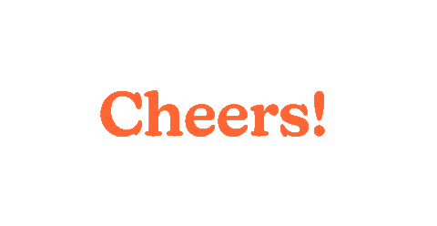 Cheers Celebrating Sticker by Cocktail Courier