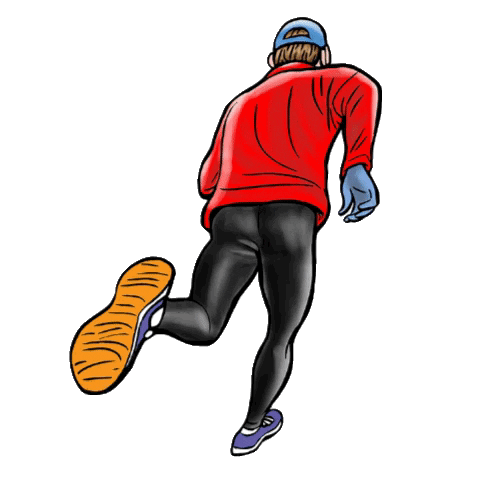 Run Running Sticker by eBibs