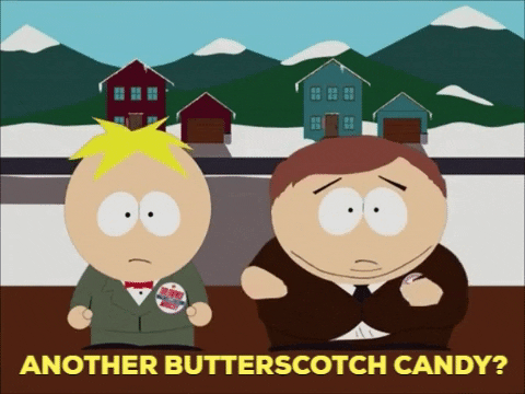 jimmylemke giphygifmaker candy cartman southpark GIF