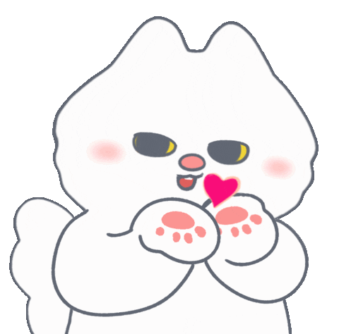 Heart Love Sticker by Snooze Kittens