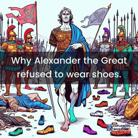 Alexander The Great Shoes GIF by ExplainingWhy.com