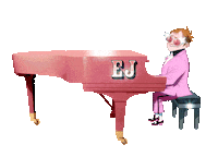 Elton John 2D Sticker by Gorillaz