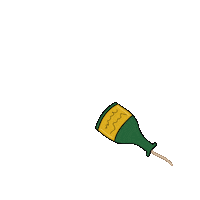 kiittyh celebrations party popper kiittyh Sticker