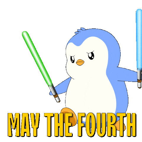 Light Saber Penguin Sticker by Pudgy Penguins