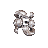 3D Metal Sticker by Carol Civre