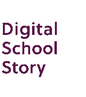 digischoolstory logo lila dss digitalschoolstory Sticker