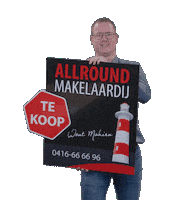 Makelaar Verkocht Sticker by Allround Makelaardij