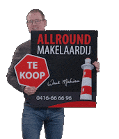 Makelaar Verkocht Sticker by Allround Makelaardij