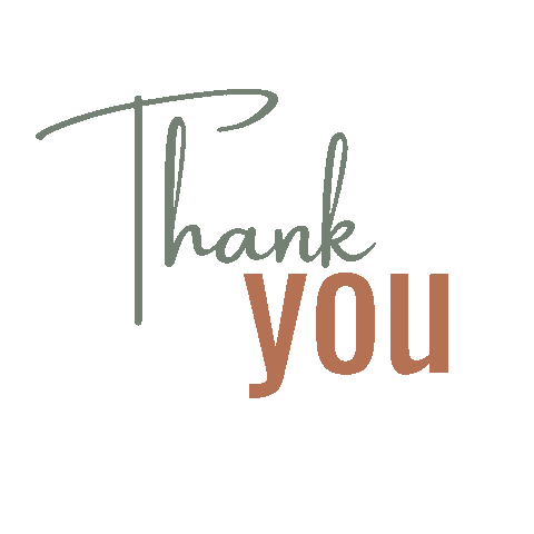 Thanks Thank You Sticker by Caroline Wirtz