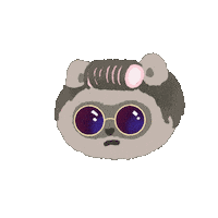 Lucy Raccoon Sticker