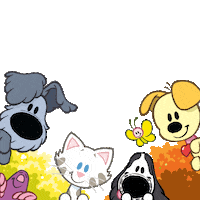 Friends Wink Sticker by Woezel & Pip
