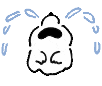 Sad Dog Sticker
