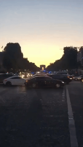 Police Swarm Champs Elysees After Shooting