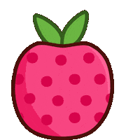 Red Berry Strawberry Sticker by BEARISH