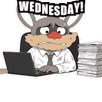 Wednesday Morning Work Sticker