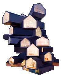 House Architecture Sticker by AXEL DE STAMPA