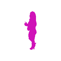 HeyCoachK black girl silhouette main character kala Sticker