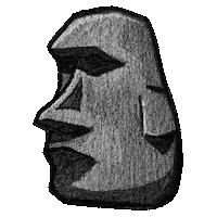 Stone Face Sticker