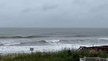 Strong Waves Hit North Carolina Coastline