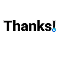 Thanks Thank You Sticker by LYOPAY