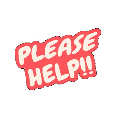 Please Help Sticker by blushmaker