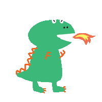Dinosaur Fandy Sticker