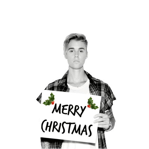 justin bieber christmas Sticker