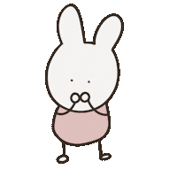 with_minee rabbit lovely vomit 귀여운 Sticker