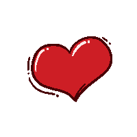 mografic_ love heart red amor Sticker