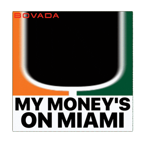 Miami Hurricanes Sticker by Bovada